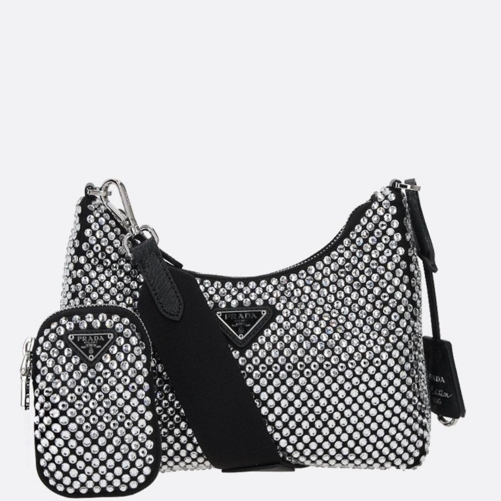COPY - Prada Re-edition 2005 satin bag with crystals